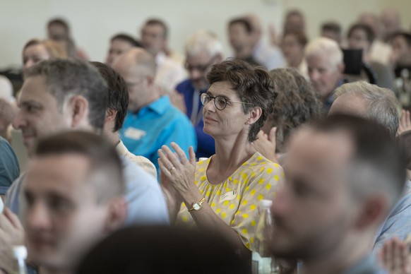 Juerg Grossen, Parteipraesident glp, an der Delegieretenversammlung der Gruenliberalen Partei Schweiz, GLP, am Samstag, 24. August 2019, in Rueschlikon. (KEYSTONE/Melanie Duchene)