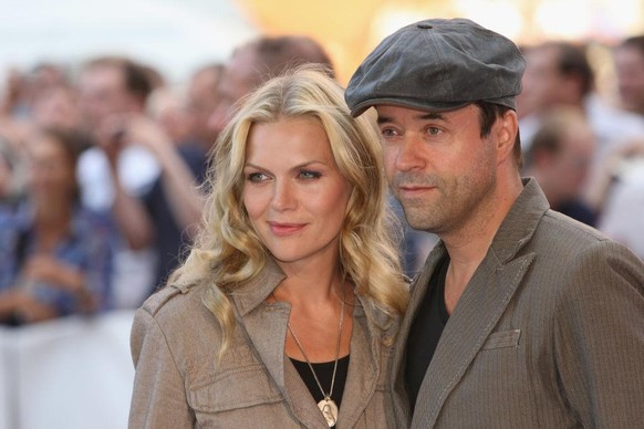 BERLIN - JULY 28: Actress Anna Loos-Liefers and actor Jan-Josef Liefers attend the German premiere of &quot;Inglourious Basterds&quot; on July 28, 2009 in Berlin, Germany. (Photo by Sean Gallup/Getty  ...