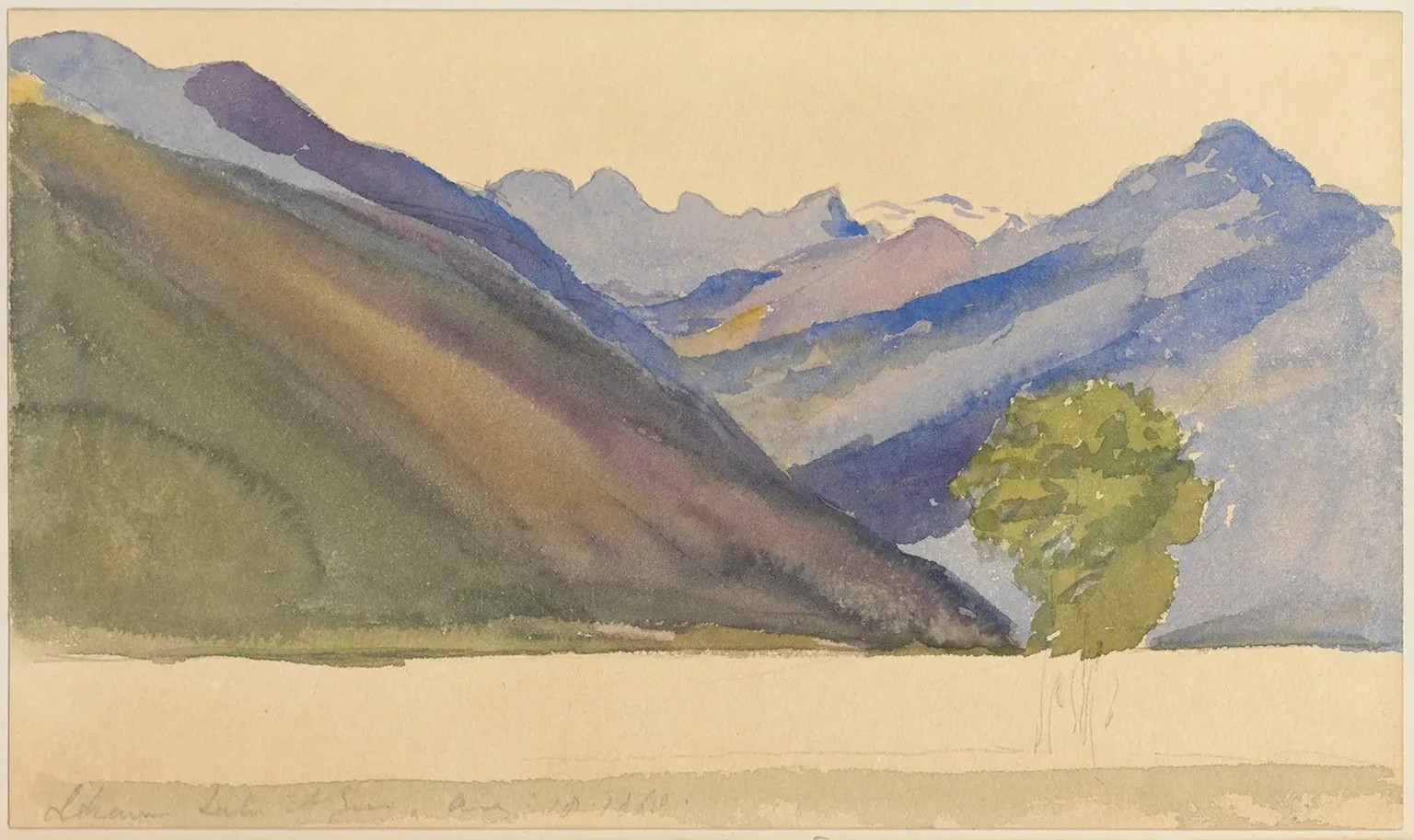 Der Zugersee, wie er kaum je zu sehen ist: Victoria war in Cham, als sie diesen so malte.
https://www.rct.uk/collection/search#/14/collection/980042-ba/lake-of-zug