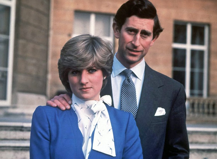 epa02798193 (FILE) A file picture dated 24 February 1981 shows Charles, Prince of Wales, (L) and his then fiance Lady Diana Spencer on the day their engagement was announced in the gardens of Buckingh ...