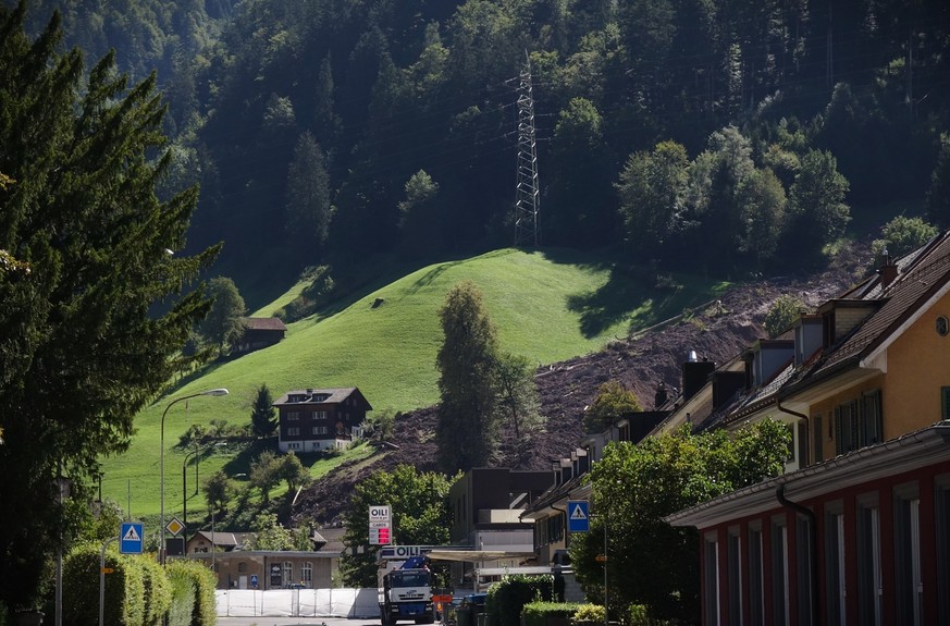 Bilder vom Erdrutsch in Schwanden (GL) vom 04.09.2023. Interview mit Geologe Mark Feldmann