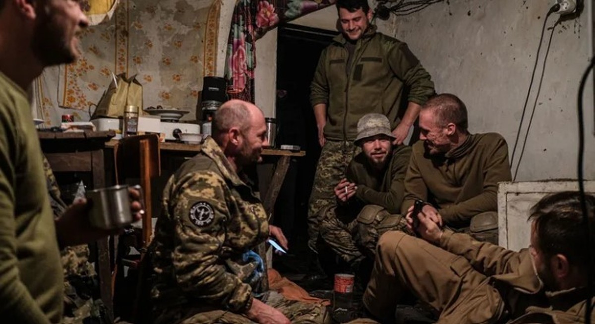 Frauen im Krieg in der Ukraine.