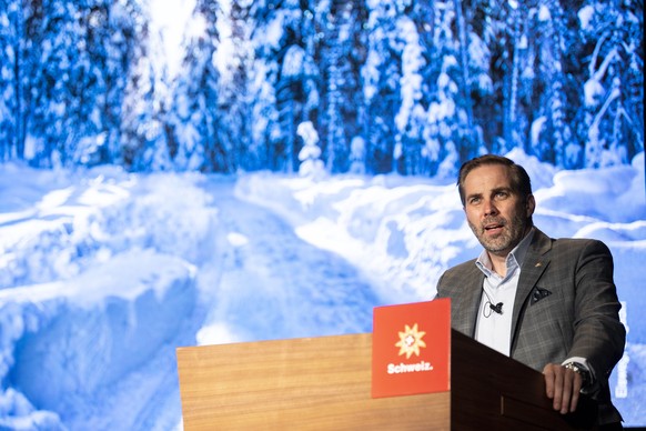 Martin Nydegger, Direktor Schweiz Tourismus spricht an der Wintermedienkonferenz der Schweizer Tourismusbranche am Montag, 23. November 2020 in Zuerich. Die Direktoren von Seilbahnen Schweiz, Hoteller ...