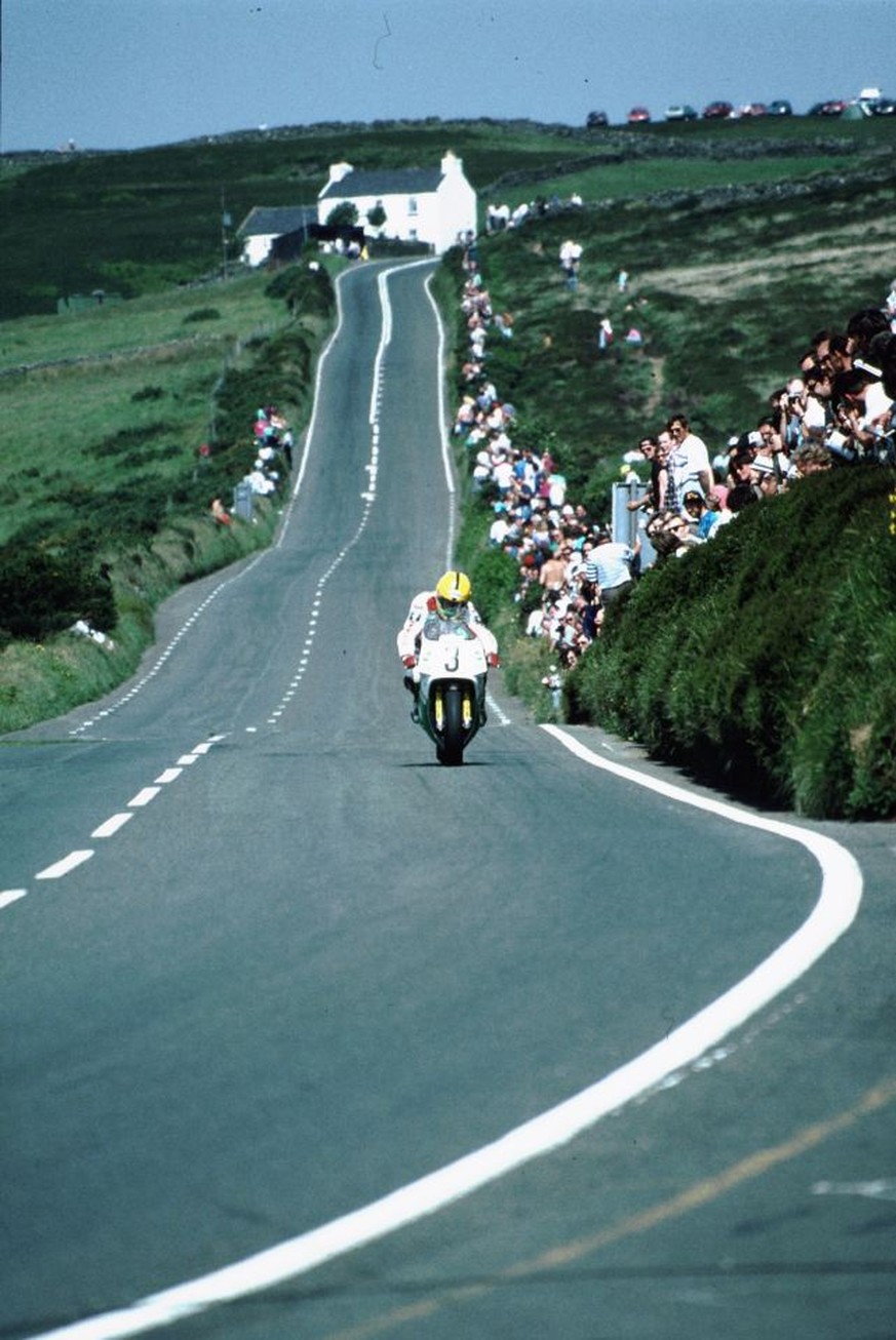 Joey Dunlop, der Mann mit dem gelben Helm.&nbsp;