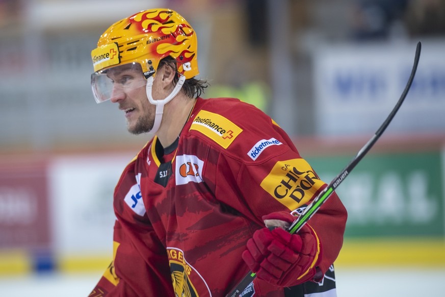 Tigers Topscorer Jesper Olofsson, waehrend dem Qualifikation-Spiel der National League, zwischen den SCL Tigers und dem HC Ajoie, am Freitag 15. Oktober 2021, im Ilfisstadion in Langnau. (PostFinance  ...