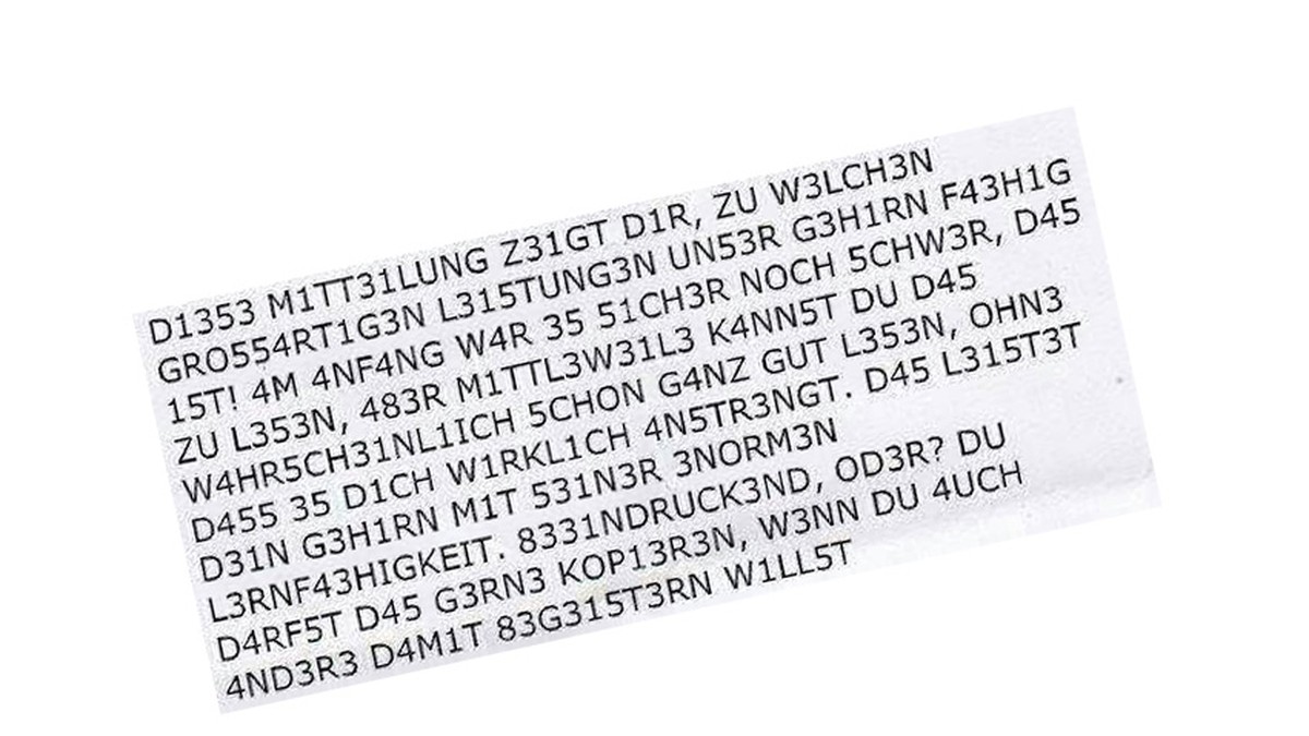 Teste dein Gehirn Kannst du das lesen?