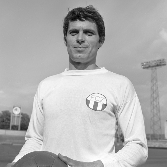 Werner Leimgruber vom FCZ, aufgenommen im Juni 1970. (KEYSTONE/PHOTOPRESS-ARCHIV/Str)