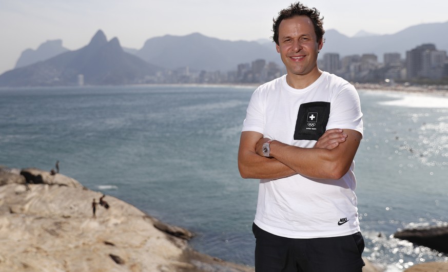 Ralph Stoeckli, delegation chief Swiss Olympic, poses during a press conference of swiss olympic in Ipanema at the Rio 2016 Olympic Games in Rio de Janeiro, Brazil, on Monday, August 15, 2016. (KEYSTO ...