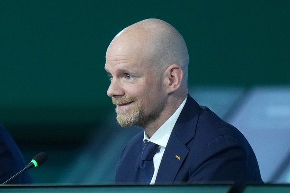 epa12924741 Mattias Grafstrom, Secretary-general of FIFA, attends during the 76th FIFA Congress 2026 in Vancouver, Canada, 30 April 2026. EPA/BOB FRID