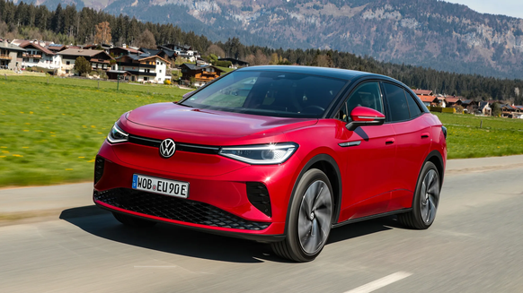 The VW ID.5 is an electric SUV coupe.  Here is the powerful GTX version