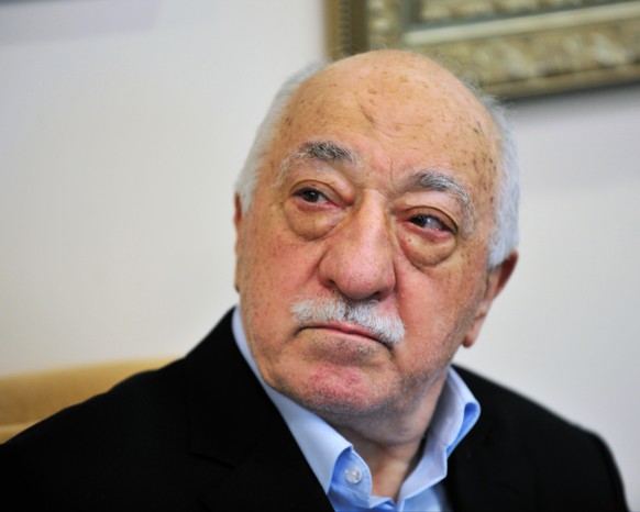 FILE - In this file photo dated Sunday July, 2016, Islamic cleric Fethullah Gulen speaks to members of the media at his compound, in Saylorsburg, Pennsylvania, USA. Turkish President Recep Tayyip Erdo ...