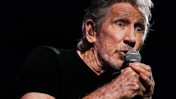 epa10535648 British musician Roger Waters performs a concert in the framework of his European tour &#039;This Is Not A Drill&#039; at Palau Sant Jordi in Barcelona, Catalonia, Spain, 21 March 2023. EP ...