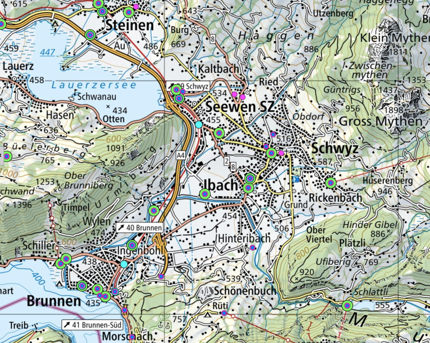 Mobilfunkanlagen im Kanton Schwyz.