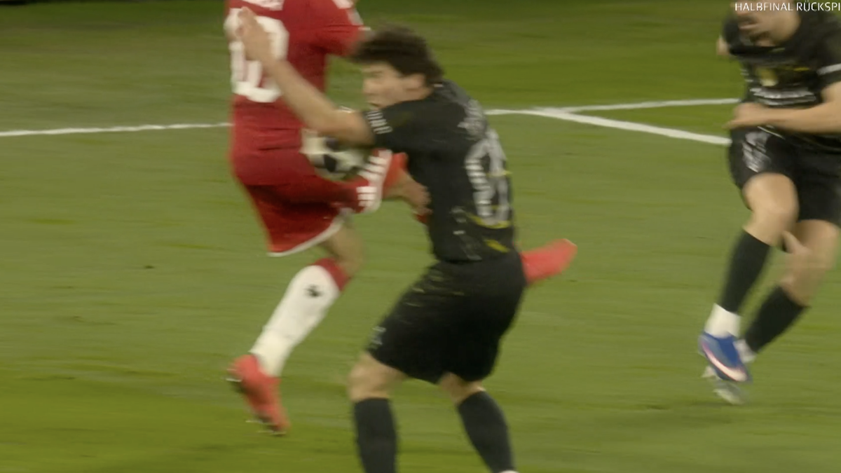 Champions League: Das mögliche Handspiel von Neves gegen Bayern