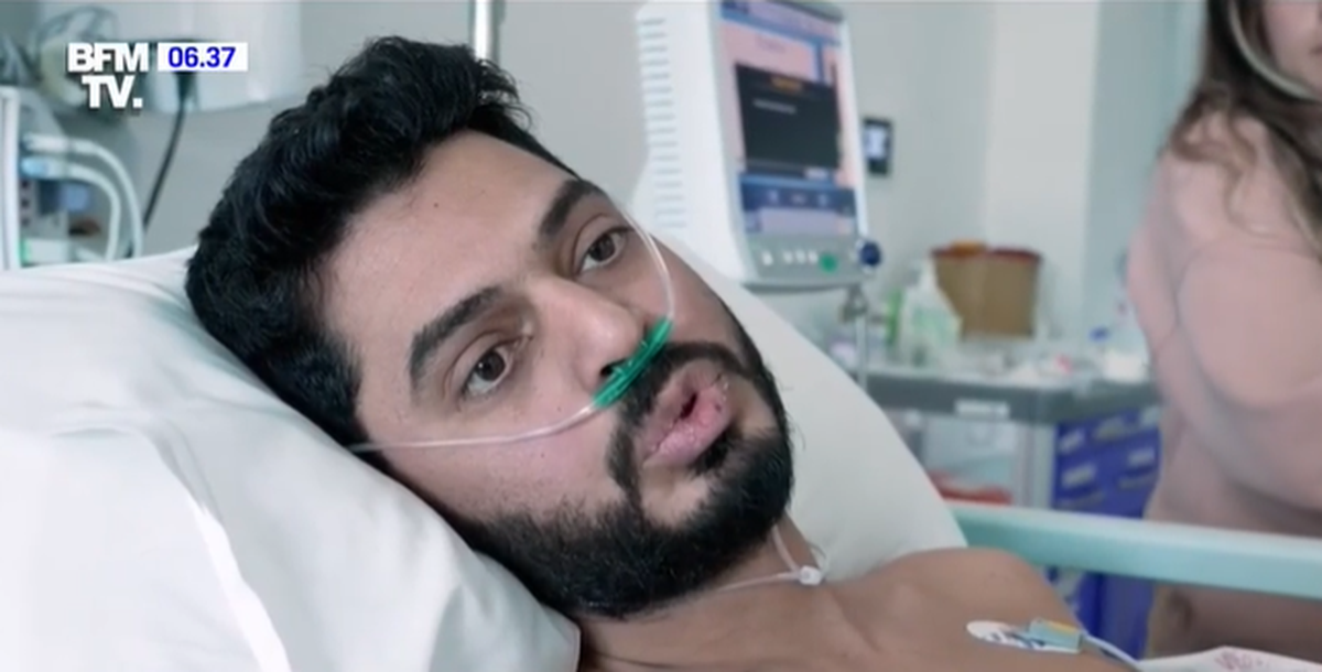 Mustafa est resté coincé sous les gravats d'un hôpital effondré après le séisme qui a frappé la Turquie et la Syrie le 6 février 2023.