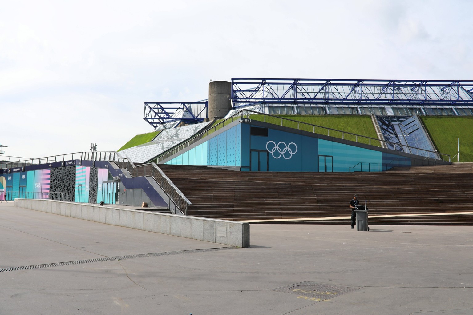 July 11, 2024, Paris, Ile-De-France, France: The BERCY ARENA will be the venue for the Artistic Gymnastics and Basketball knock-out phase of the Paris 2024 Olympic Games, Olympische Spiele, Olympia, O ...