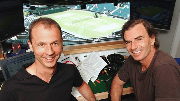 Das Tennis-Kommentatoren-Traumduo: Stefan Bürer (l.) und Heinz Günthardt.