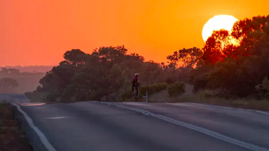 Lachlan Morton bike around Australia