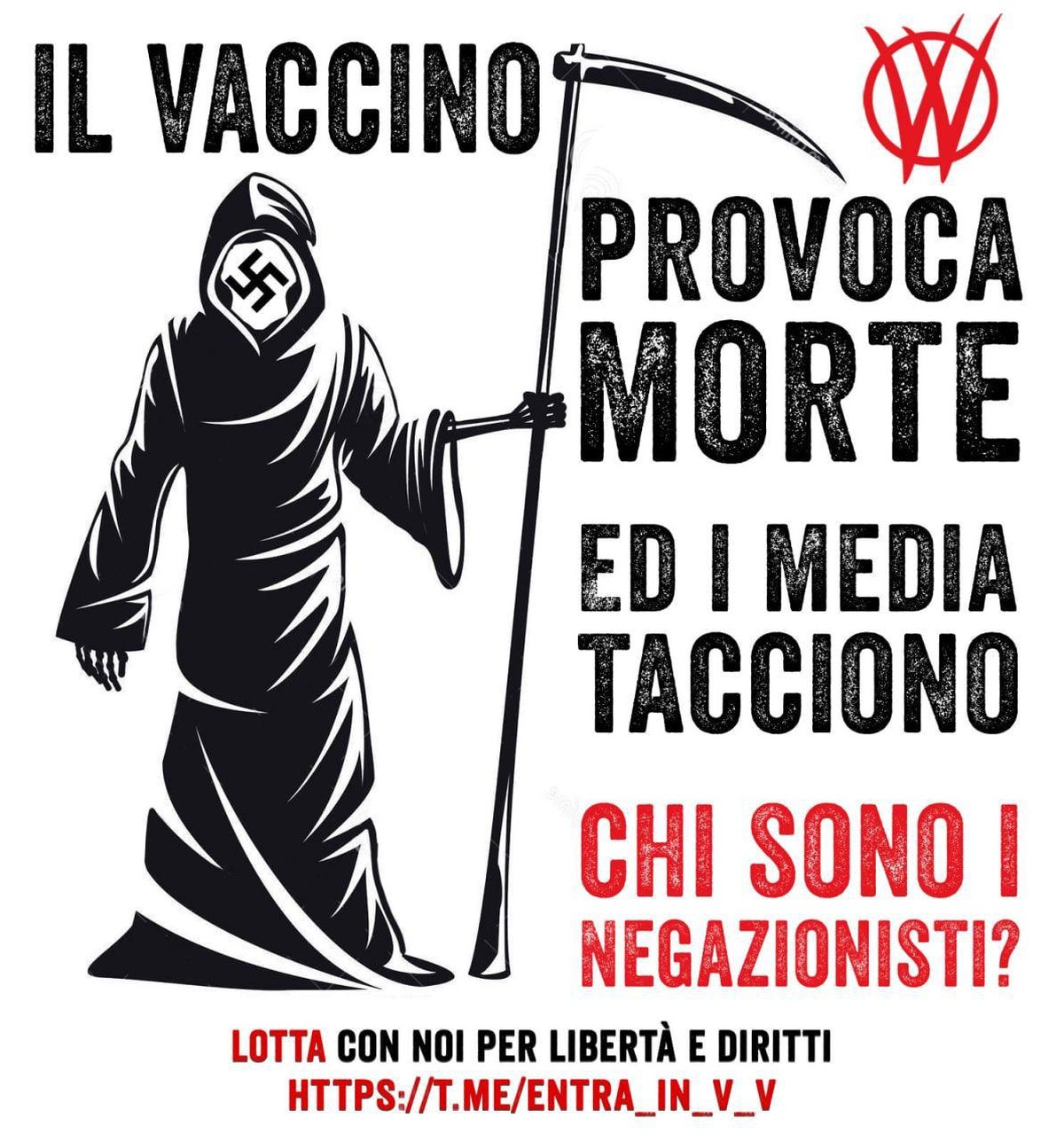 «Le vaccin provoque la mort. Et les médias ne disent rien. C'est qui les négationnistes?»