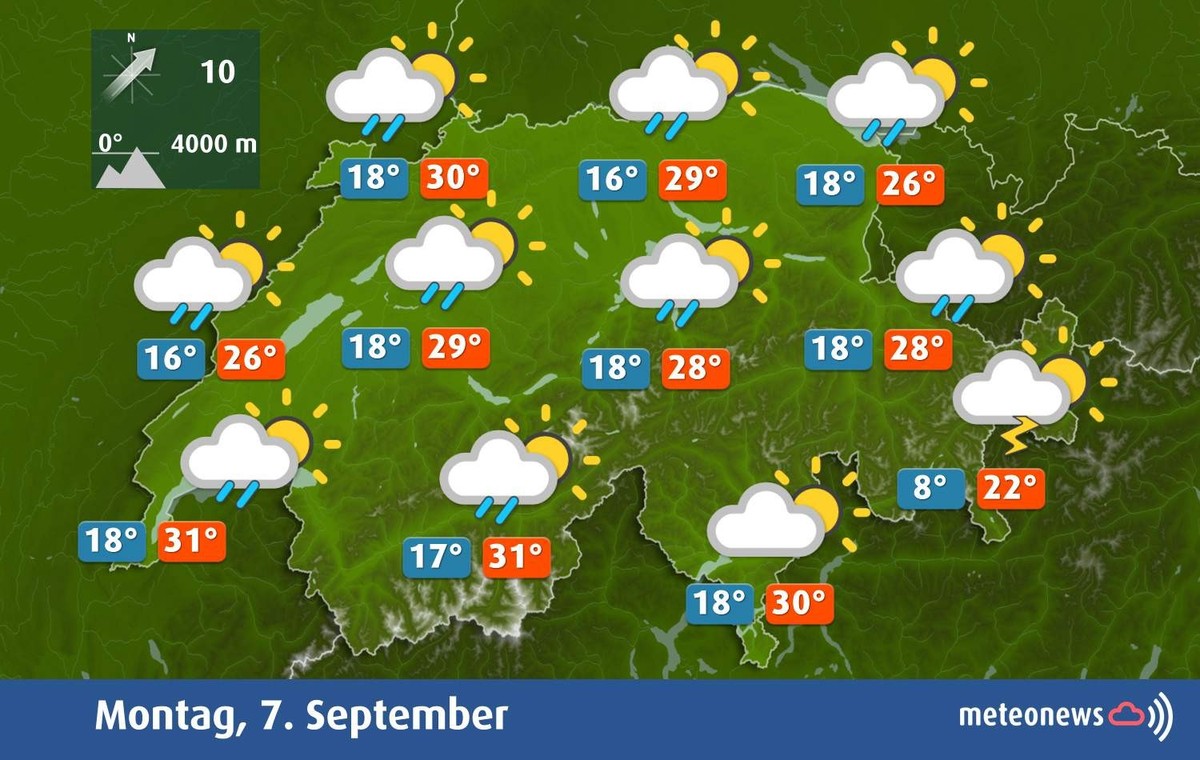 wetter Montag