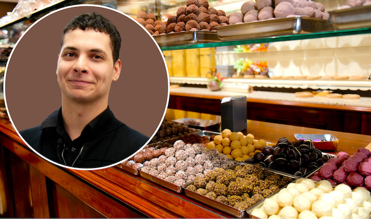 Fabien Polli est pâtissier-confiseur à la chocolaterie Blondel, à Lausanne.