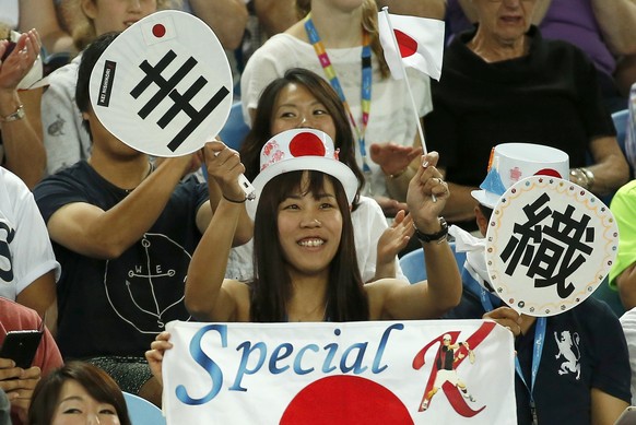 Nishikori-Fans bejubeln ihren «Special K».&nbsp;<br data-editable="remove">