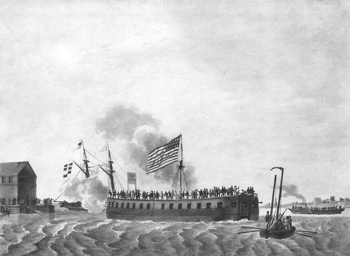 Da hätte Napoleon grosse Augen gemacht: Die USS Fulton, die zunächst&nbsp;Demologos hiess, gilt als erstes Dampfkriegsschiff.&nbsp;