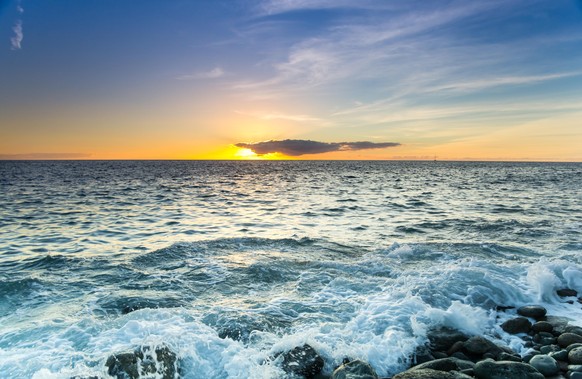 Der Atlantische Ozean, hier von Gran Canaria aus, hat einen grossen Einfluss auf unser Wetter.