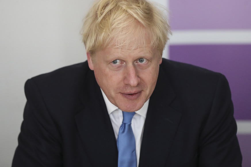 epa07750244 Boris Johnson, British prime minister, delivers the opening remarks during the National Policing Board meeting in London, Britain, on 31 July 2019. EPA/Simon Dawson / POOL