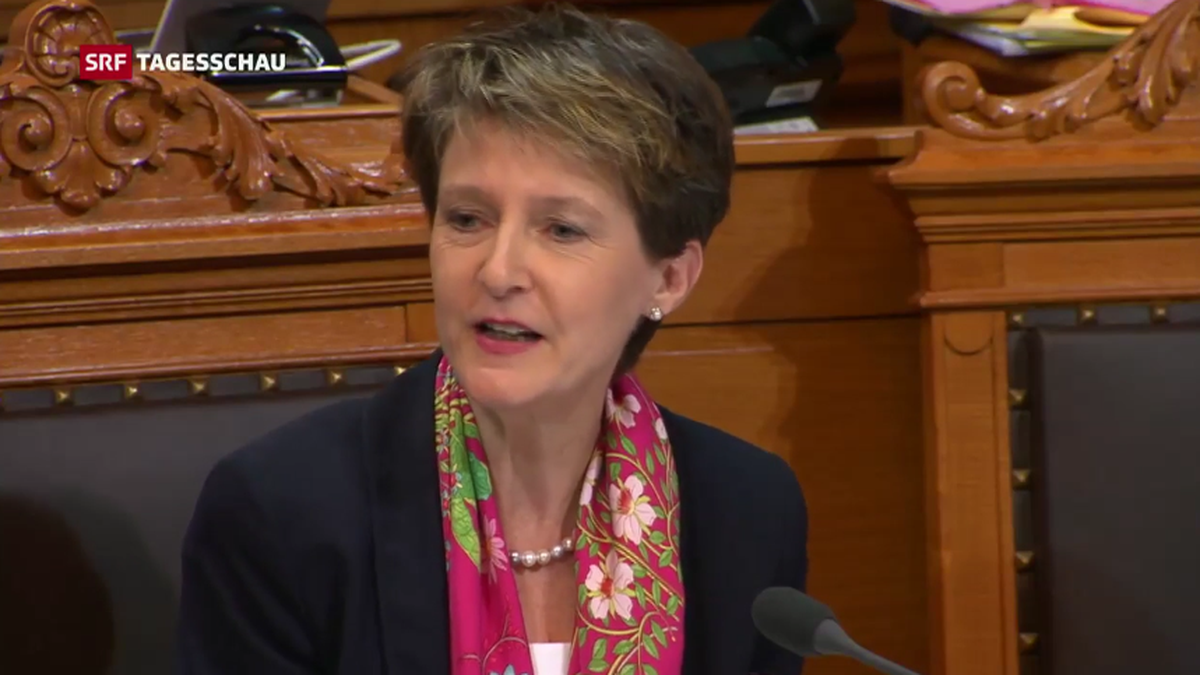 Simonetta Sommaruga redete gestern im Parlament Klartext.