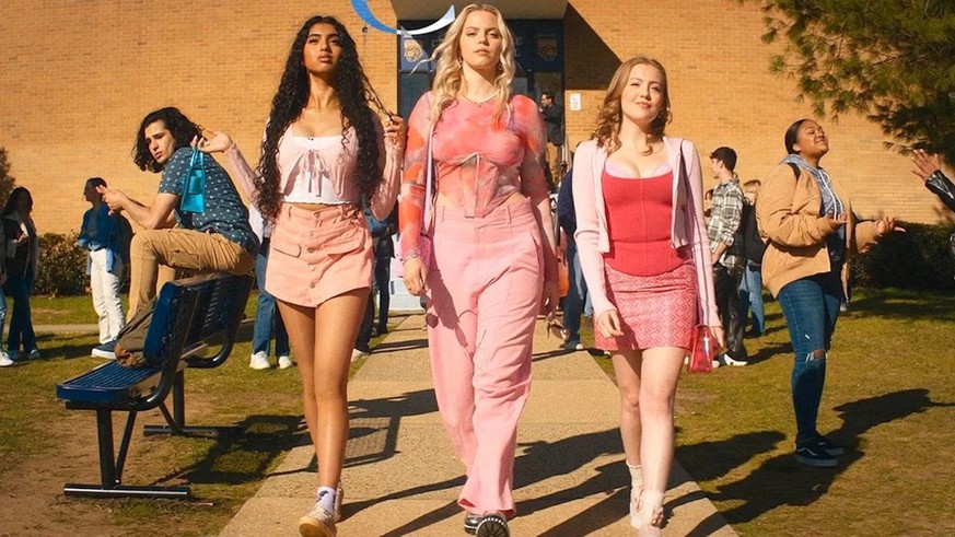 Reneé Rapp, Bebe Wood, and Avantika in Mean Girls (2024)