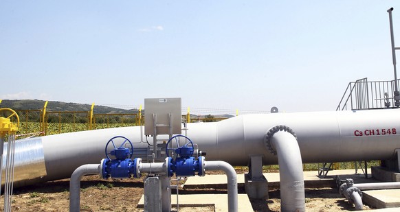 FILE - File photo showing a gas station part of Balkan gas stream known also as Turkish gas pipeline in the village of Lozenets, Bulgaria, on Aug. 3, 2018 . Bulgaria, once one of Moscow's closest allies, has cut many of the old ties with Russia after a new liberal government took the reins last fall and after Putin's military invasion in Ukraine. It has supported sanctions against Russia, has provided humanitarian aid to Ukraine and has accommodated 90,000 refugees from Ukraine. (AP Photo/ BTA Tsvetomir Petrov)