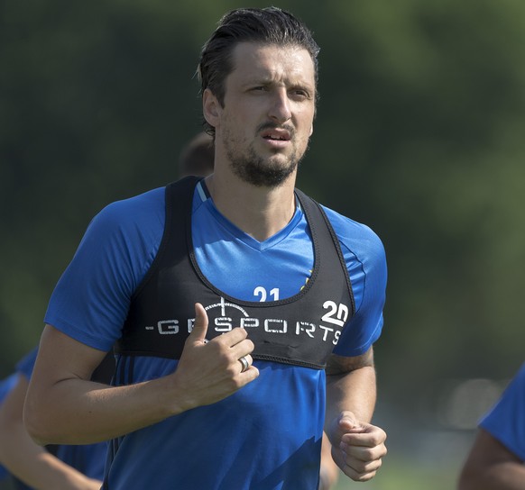 Zdravko Kuzmanovic beim Trainingsstart des FC Basel 1893 auf den Trainingsplaetzen St. Jakob in Basel am Donnerstag, 22. Juni 2017. (KEYSTONE/Georgios Kefalas)