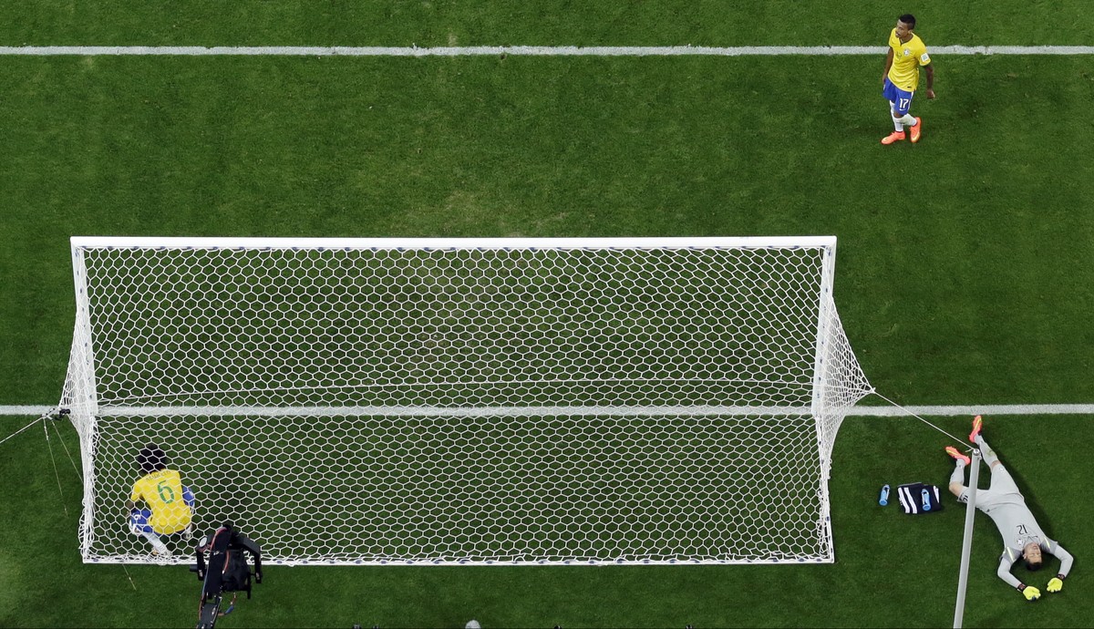 Brasilien – allen voran Goalie Cesar – am Boden zerstört.
