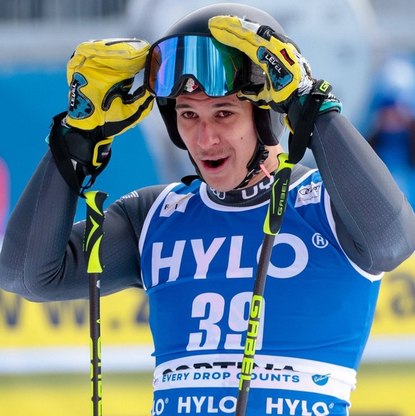 January 28, 2023, Cortina dÃââ Ampezzo, Italy: Cortina dÃââ Ampezzo, Italy, Olympia delle Tofane, January 28, 2023, Franzoso Matteo ITA during 2023 Audi FIS Ski World Cup - Men s Super G - alpine ski  ...