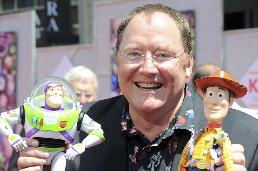 FILE - In this June 13, 2010 file photo, John Lasseter arrives at the world premiere of &quot;Toy Story 3,&quot; at The El Capitan Theater in Los Angeles. John Lasseter, the co-founder of Pixar Animat ...