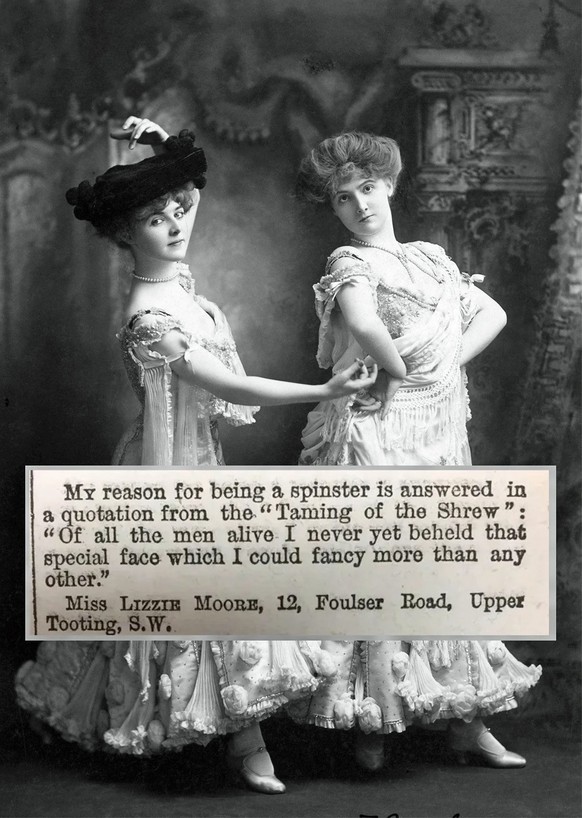 Victorian Women
An 1889 Magazine Asked Women Why They Think They’re Single. The Replies Were Hilarious

WOMEN S FASHION, c1895. May and Flora Hengler photographed c1895. PUBLICATIONxNOTxINxUSAxCANxUKx ...