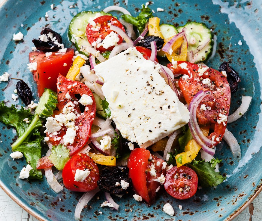 griechischer salat griechenland feta käse
