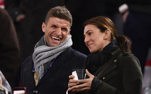 epa07434995 Thomas Mueller of FC Bayern Munich reacts prior to the UEFA Champions League round of 16 second leg soccer match between FC Bayern Munich and Liverpool FC at the Allianz Arena Stadium in M ...