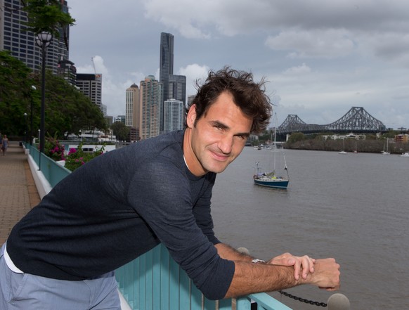 Roger Federer freut sich in Brisbane auf die neue Saison.