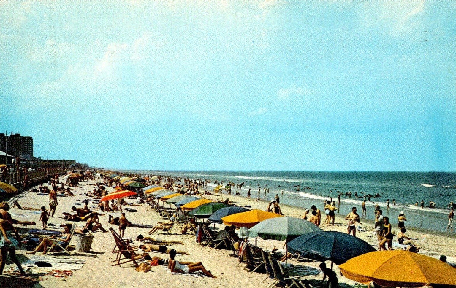 Retro-Postkarte Strand