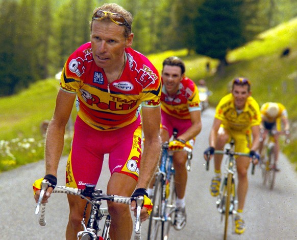 20-06-2000 Tour De Suisse Tappa 08 Locarno - La Punt 2000, Polti Herve, Pascal Albula Pass PUBLICATIONxNOTxINxITAxFRAxNED