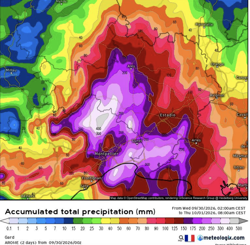 wetter Südfrankreich