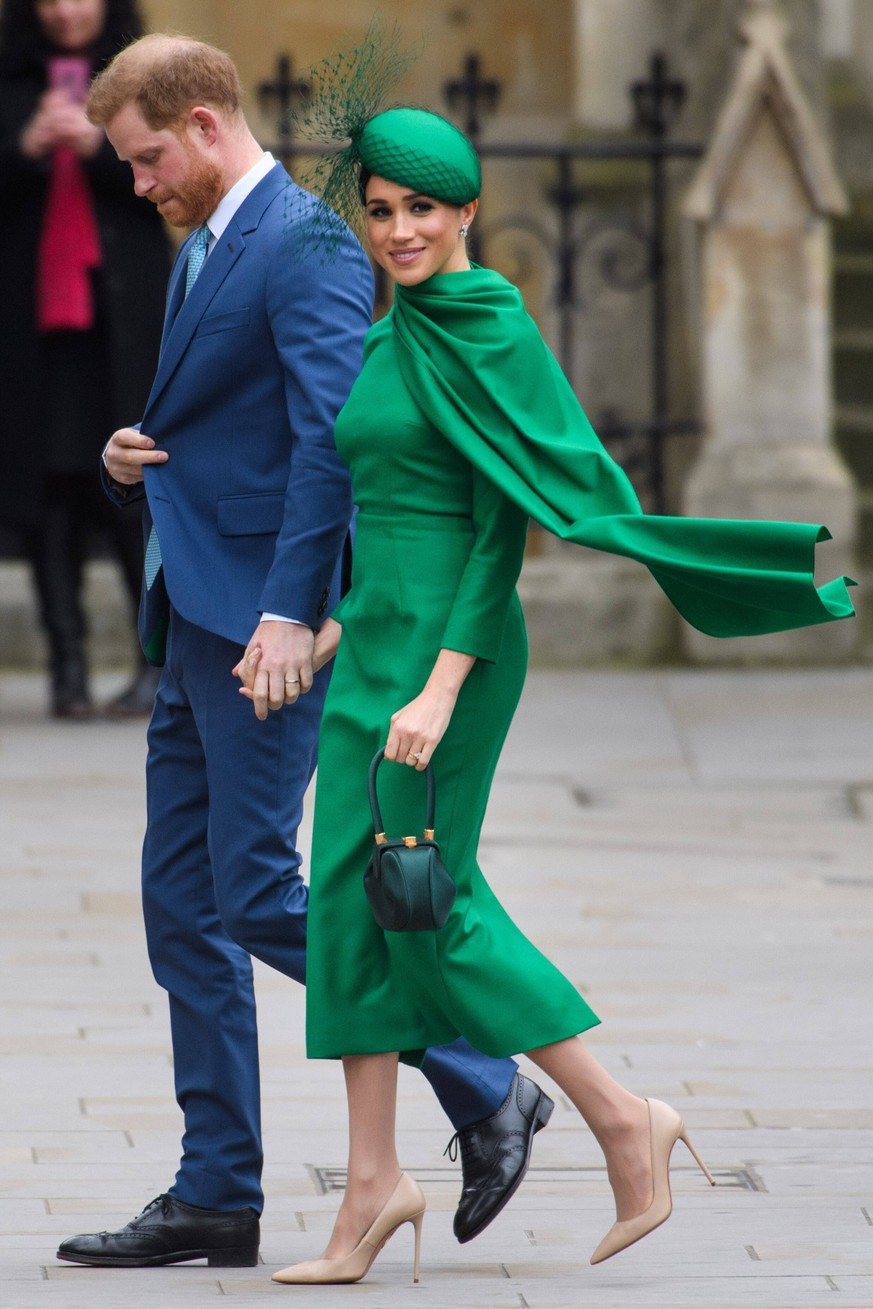 Commonwealth Day 2020 The Duchess of Sussex pictured at the Commonwealth Service at Westminster Abbey, London on Commonwealth Day. The service is the Duke and Duchess of Sussex s final official engage ...