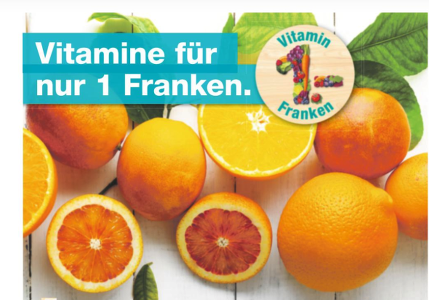 «Vitamine für nur 1 Franken» – die Migros wirbt derzeit mit gesunden Snacks.&nbsp;