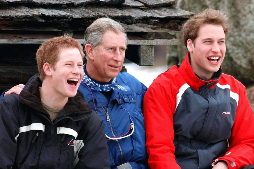 12 avril 2006 - Klosters, Suisse - Le Prince Harry , le Prince Charles et le Prince William en vacances à Klosters, Suisse.A18497.057498.03-31-2005.  KARWAI TANG-- PUBLICATIONxINxGERxSUIxAUTxONLY - Z ...
