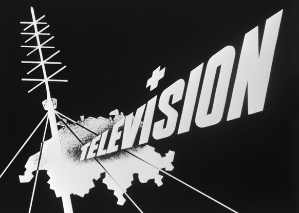 Das Stationssignet des Schweizer Fernsehens von 1953-1957. (KEYSTONE/Str)