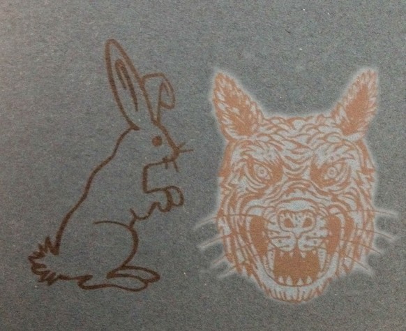 Unter dem Buchumschlag von «Brennerova» offenbart sich nämlich etwas ganz Wundervolles: hinten ein Hase, vorne ein Wolf.&nbsp;