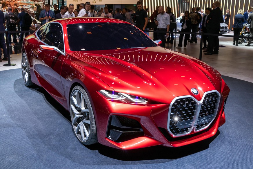 The BMW Concept 4 Coupe on display at the International Motor Show (IAA) in Frankfurt, Germany, 13 September 2019. The 2019 International Motor Show Germany IAA 2019, which this year promotes itself u ...