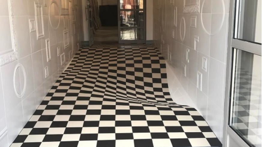 Optische Täuschung oder Loch im Boden? Diese Fliesen werden deine Sinne